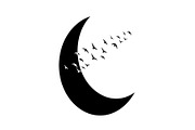 Flying Birds Moon SVG Bundle, an Illustration by yasushie (Thumbnail 27 of 31)