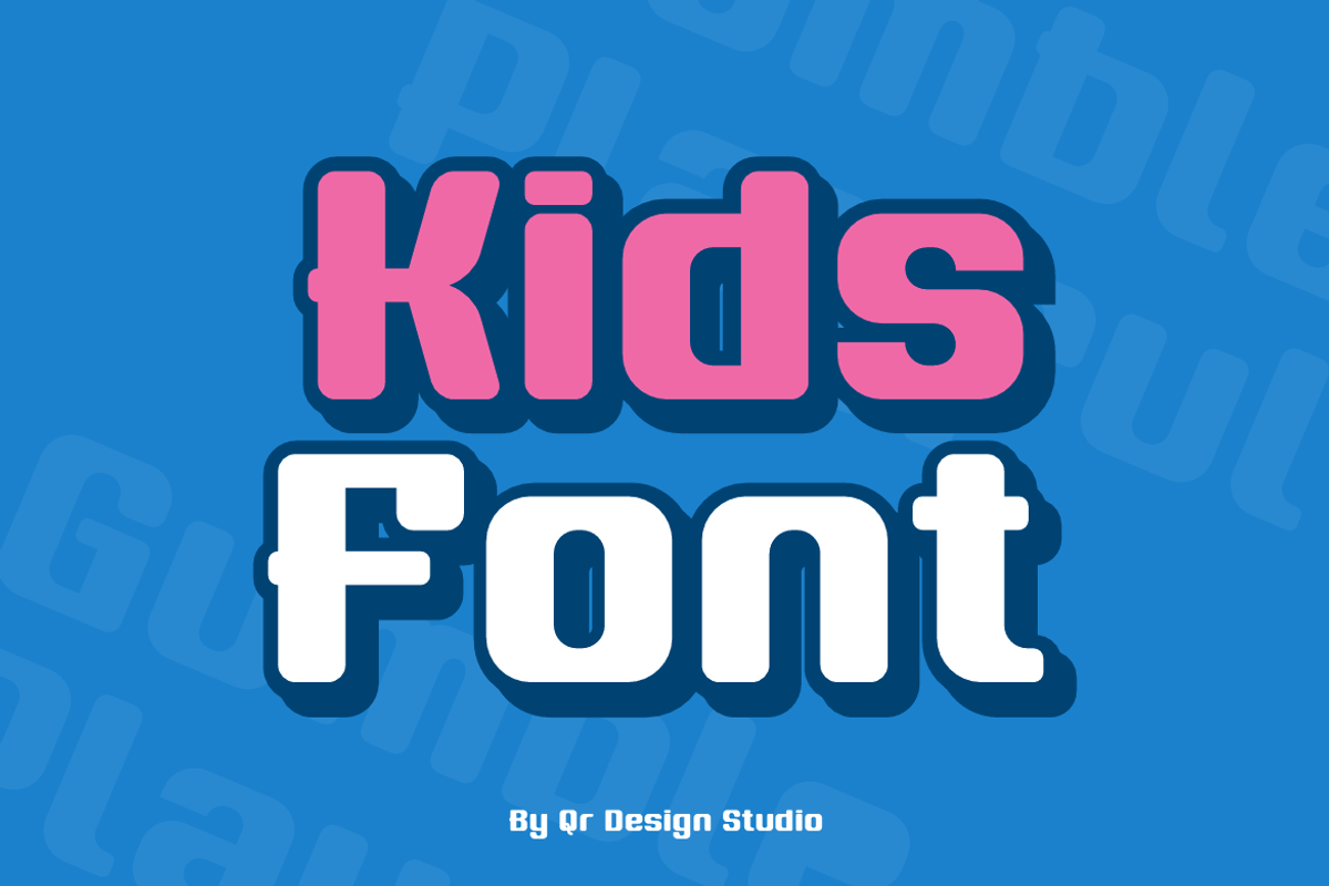 Gumble Playful Font, a Sans Serif Font by QR Design Studio (Photo 4 of 9)