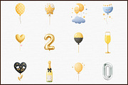 Elegant New Year Balloons and Champa, an Illustration by Sublimation Artist (Thumbnail 3 of 6)