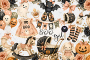 Halloween Baby Girl Clipart, an Education Illustration by BigCakeBee (Thumbnail 1 of 4)
