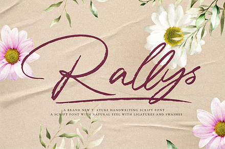 Rallys-Handwritten Script Font!