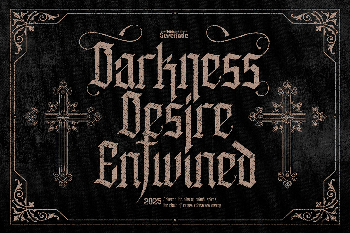 Enathica - Vampire Horror Font, a Blackletter Font by Inviline.co (Photo 14 of 15)