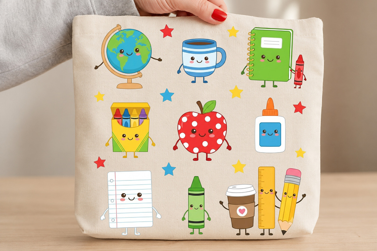 Teacher Supplies Doodle Friends PNG, a Seasonal Illustration by DreamCafeArt (Photo 3 of 7)