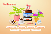 3d Office Desk Illustration Set, an Object Graphic by 35lab (Thumbnail 4 of 7)