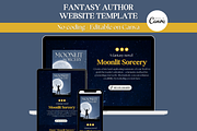 Fantasy Author Website Template, a Landing Page Template by Mindful Digital Co. (Thumbnail 1 of 7)