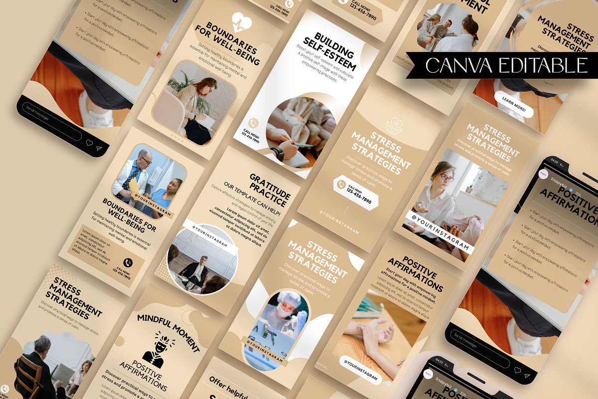 Therapist Instagram Story Template, a Design Template by Snapybiz (Photo 9 of 9)