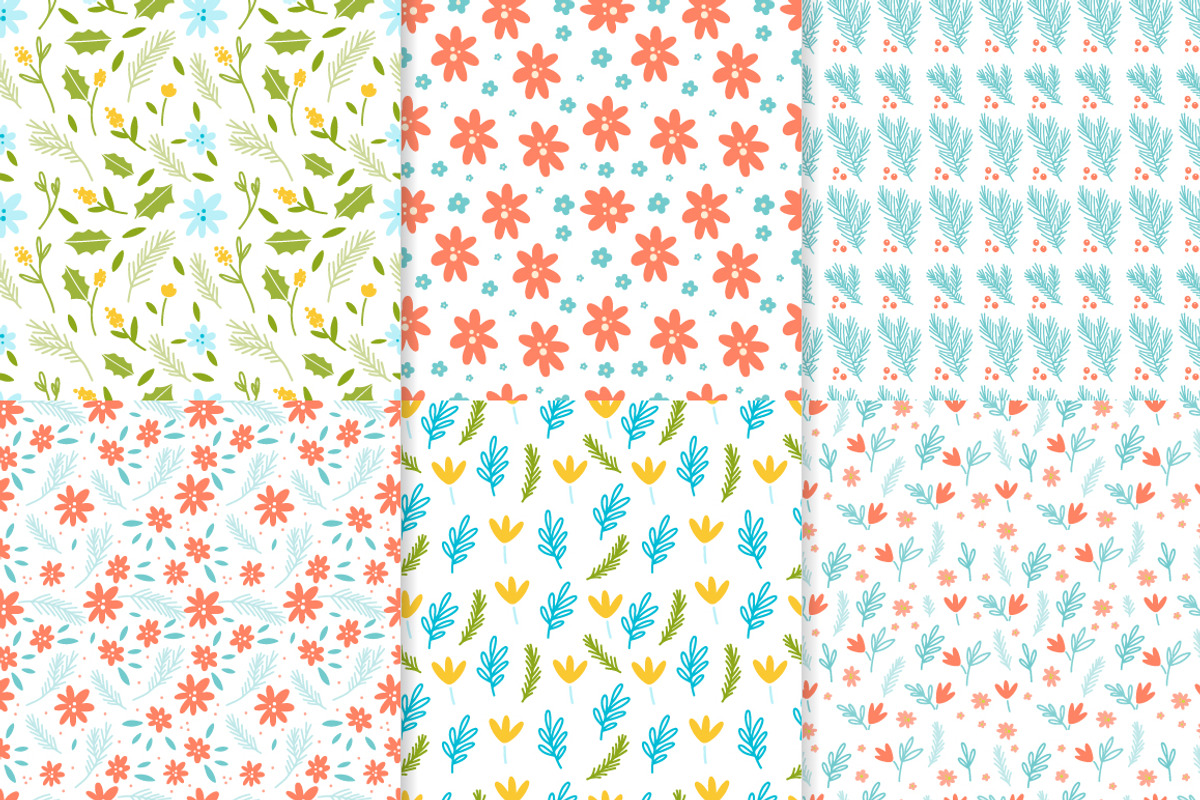Meadow 100 floral seamless patterns, a Pattern Graphic by DariSmartArt (Photo 15 of 33)