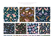 Ocean clipart & digital paper, a Decorative Illustration by Yelloo Fish (Thumbnail 13 of 19)