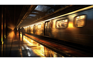 metro subway infrastructure ai, a Transportation Photo by pikepicture