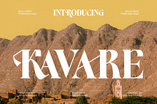 Kavare Bold Modern Serif Font