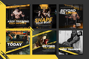 Gym Social Media Design Templates, a Social Media Template by Warm Snow (Thumbnail 3 of 4)