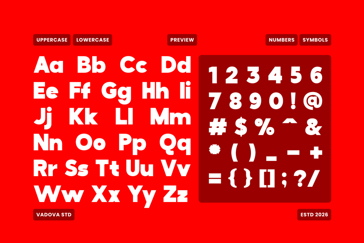 Vorn Bold Modern Grotesk Font, a Sans Serif Font by Vadovastd (Photo 2 of 9)