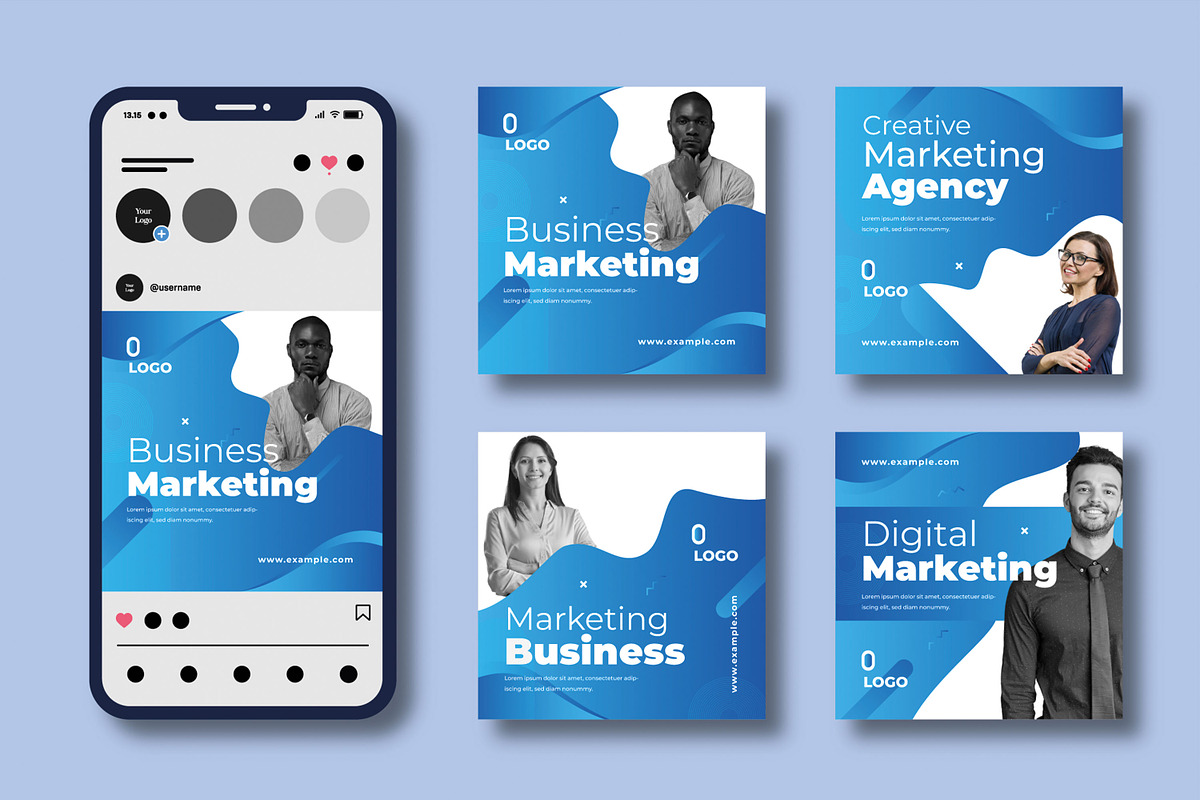 Business Marketing Social Media Post, a Social Media Template by MightyDesign (Photo 2 of 7)