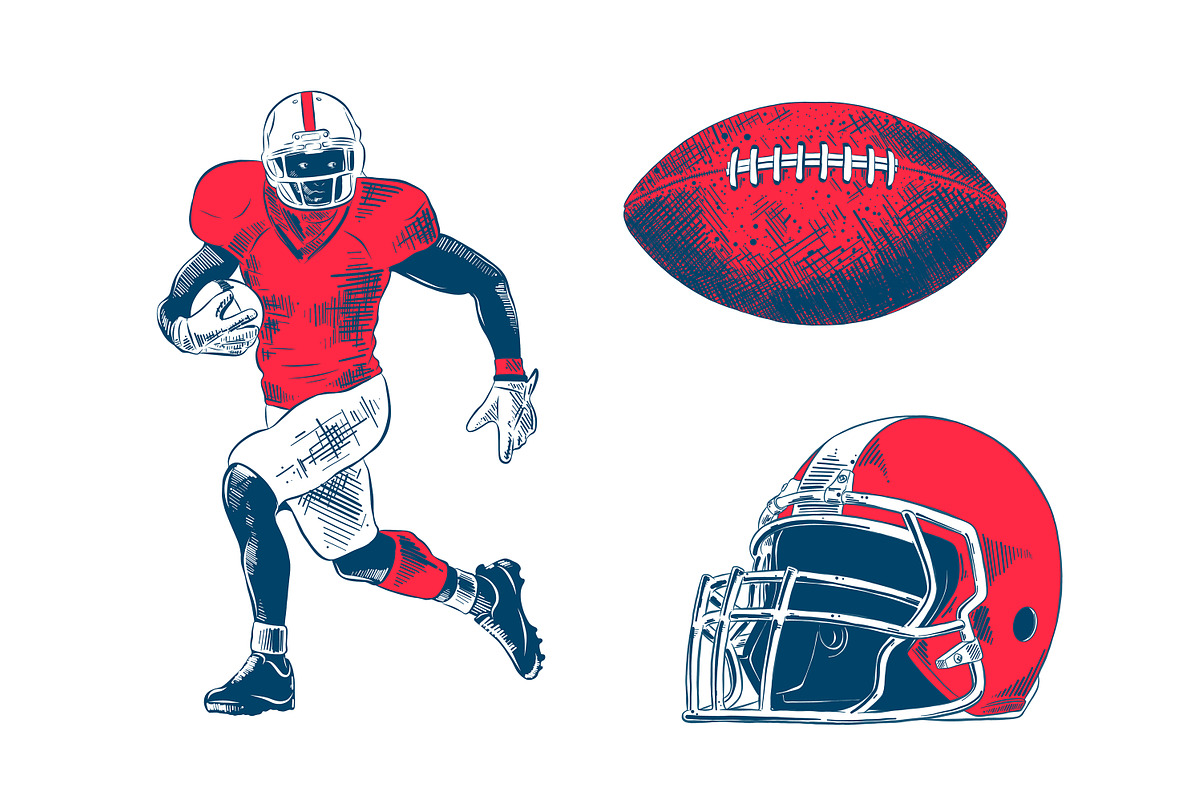 American Football Illustrations, an Illustration by Akimo Mia (Photo 7 of 8)