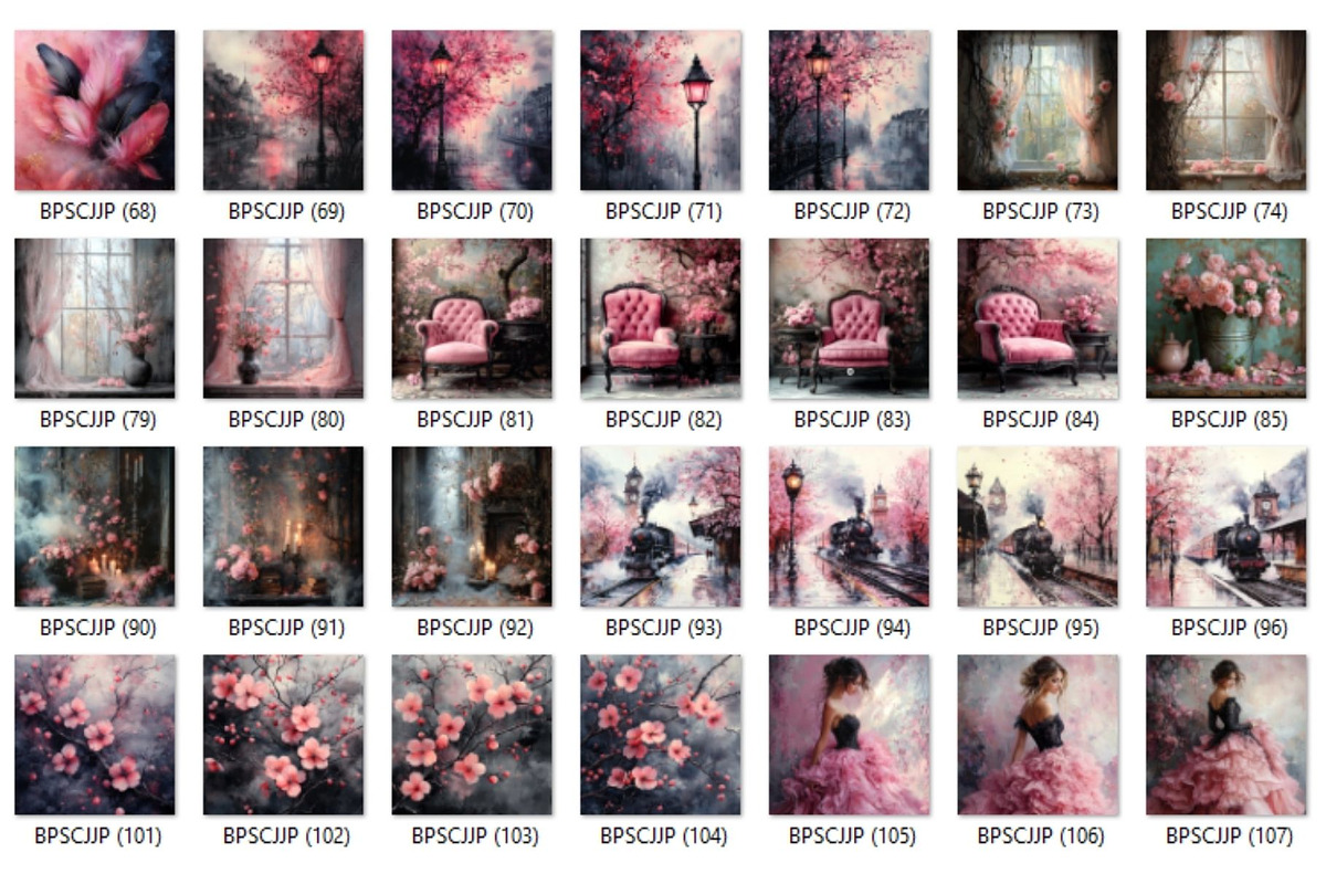 250+ Pink Shabby Chic Junk journal, a Decorative Illustration by HubbaDigitals (Photo 2 of 4)