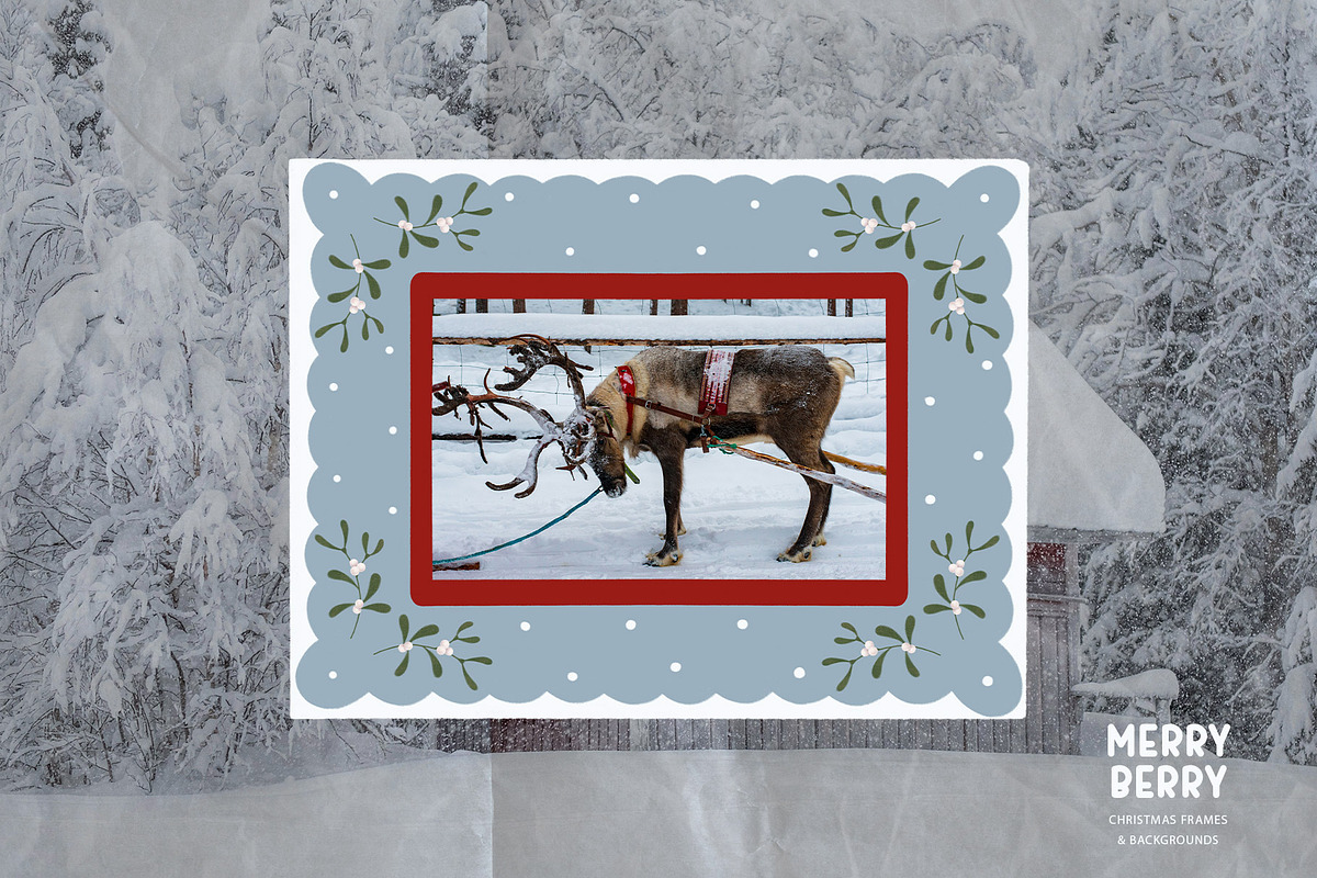 MerryBerry Christmas Frames & Papers, an Object Graphic by alonahaidash (Photo 5 of 15)