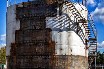 Repair of a large old fuel tank, an Industrial Photo by UltraShop