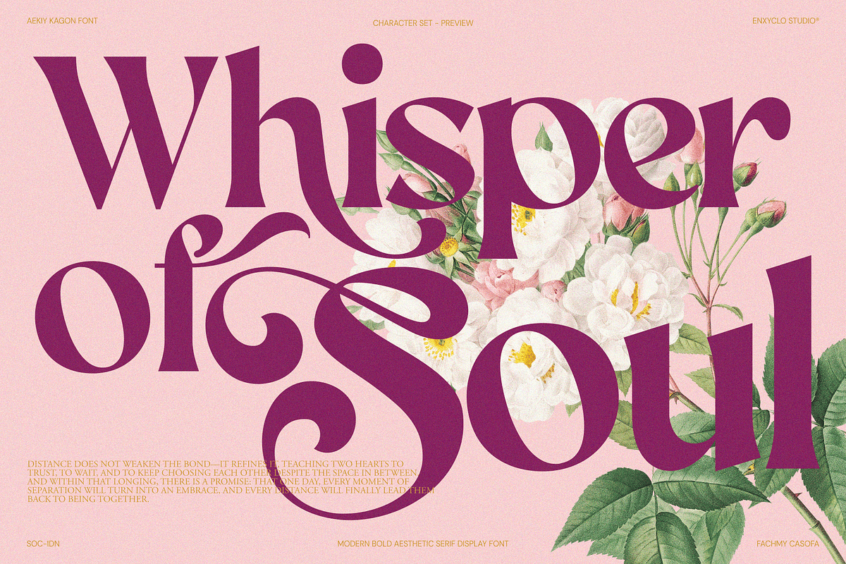 AEKIY KAGON — Elegant Bold Serif, a Serif Font by Enxyclo Studio (Photo 7 of 21)