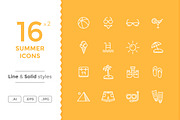 Summer Icons, a Solid Icon by filborg (Thumbnail 1 of 2)