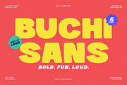 Buchi Sans – Bold & Playful Display, a Font by roomspace creative lab (Thumbnail 1 of 10)