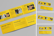A4 Landscape Trifold Brochure Mockup, a Books & Magazine Mockup by BLISS DESIGN (Thumbnail 1 of 2)