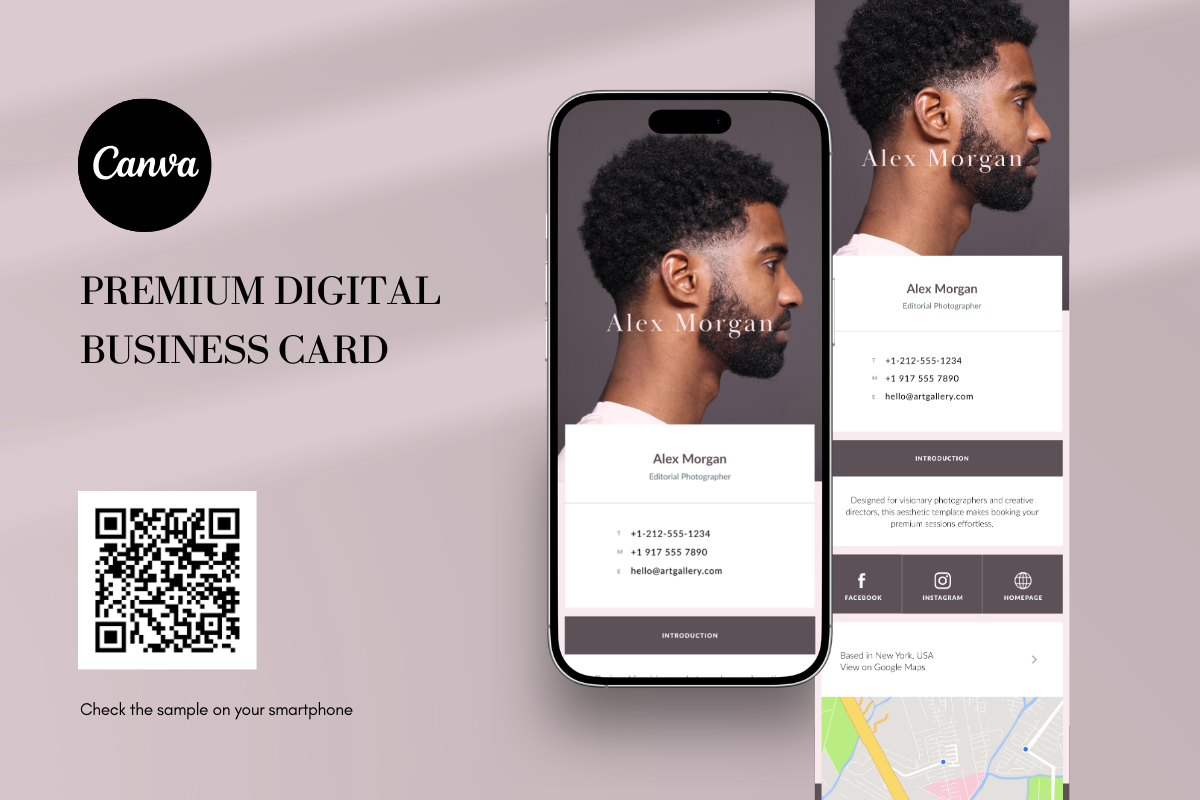 Director Link in Bio Canva Website, a Landing Page Template by batang (Photo 2 of 5)