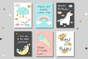 Love and Unicorn magic design, a Decorative Illustration by DinaraChernaya (Thumbnail 4 of 8)