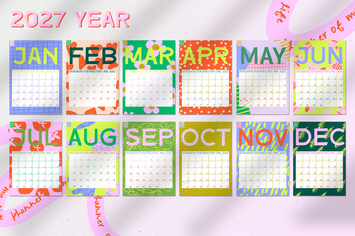 2027 Planner of My Life Calendar Set, an Object Graphic by Mio Buono (Photo 7 of 14)