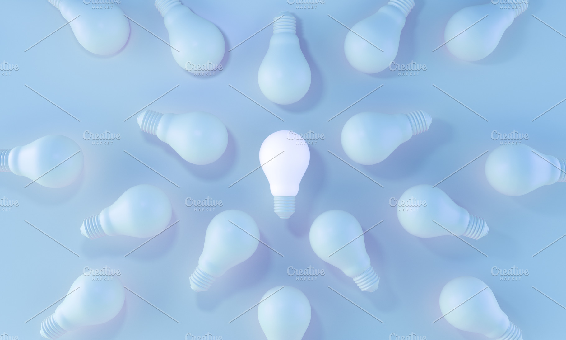 Glowing Light Bulb white., a Business Photo by Zama Studio