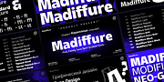 Madiffure Font Family, a Sans Serif Font by Ridtype Foundry (Thumbnail 1 of 12)