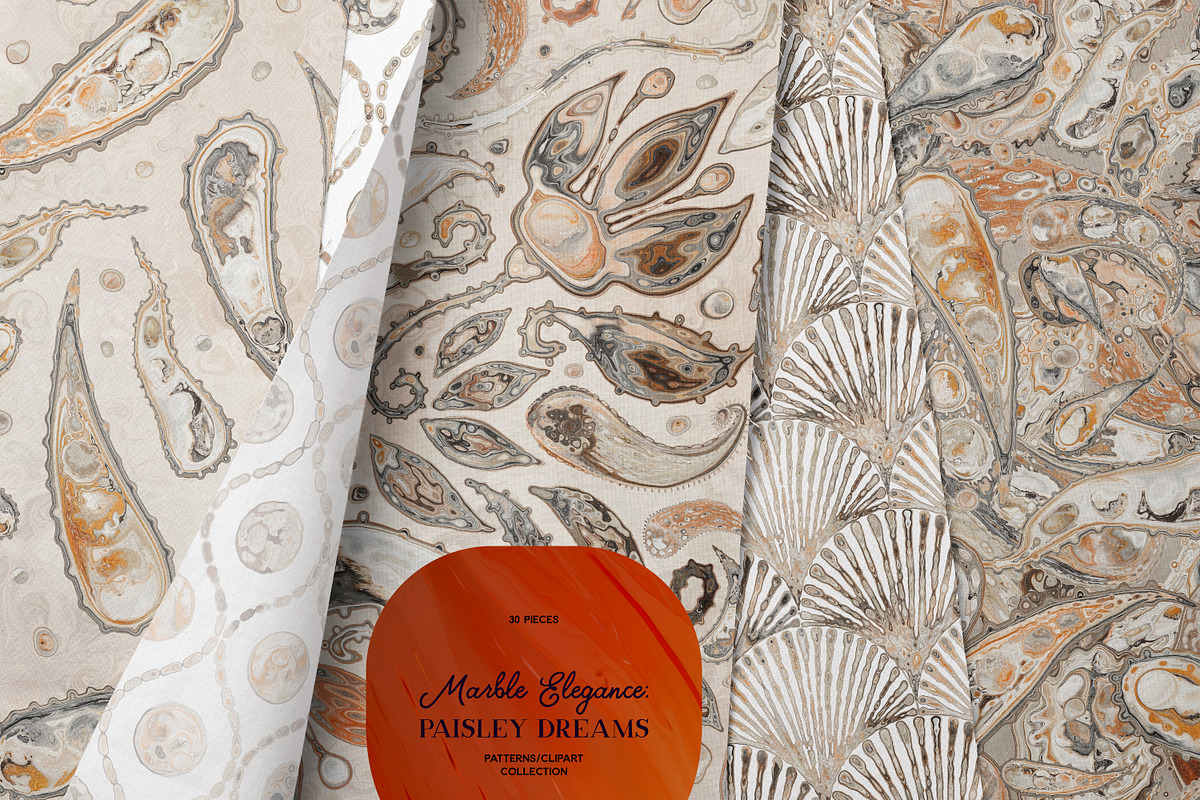 Paisley Dreams Seamless Patterns, a Pattern Graphic by OlgaRom (Photo 1 of 11)