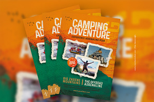 Camping Adventure Flyer Templates