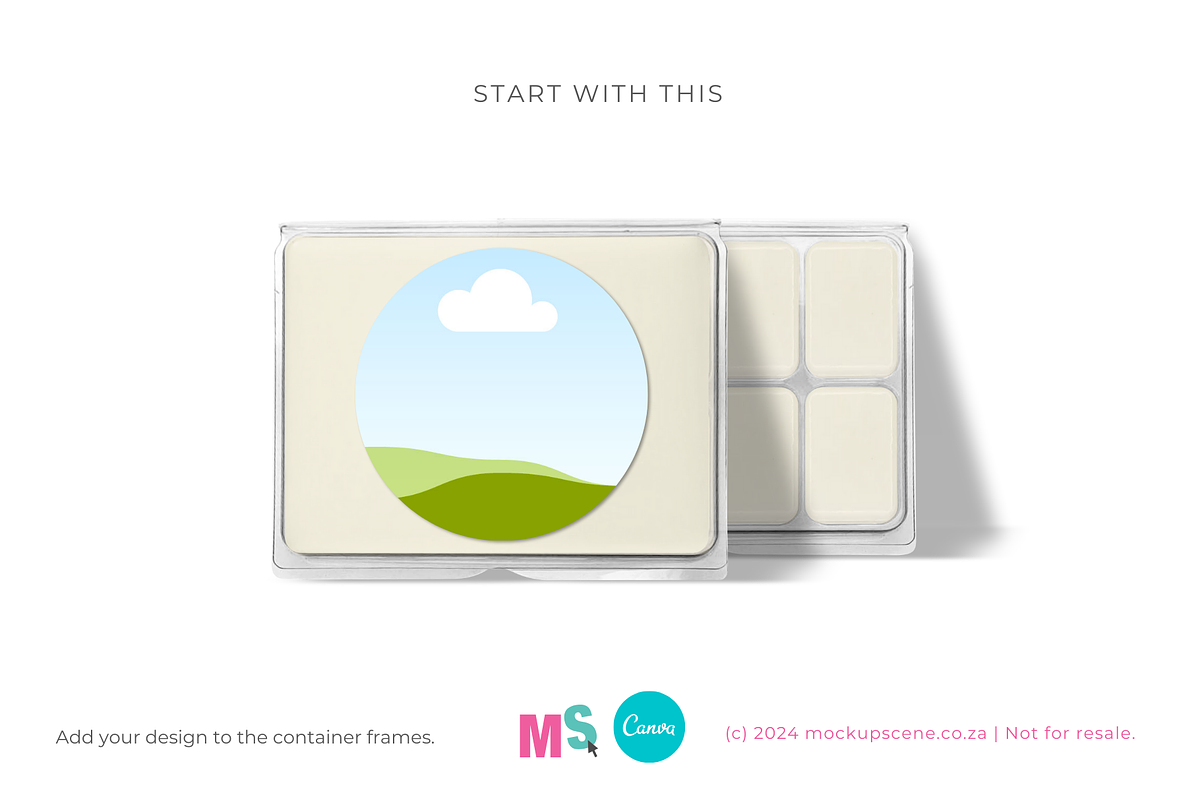 Wax Melts Label Mockup for Canva, a Packaging Mockup by Mockup Scene (Photo 10 of 17)