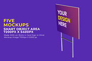 Corrugated Yard Sign Mockup, an Advertising Mockup by IFBdesign (Thumbnail 4 of 11)