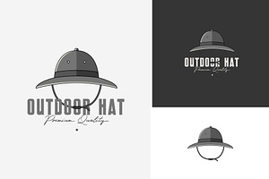 Outdoor Hat Logo Icon Design Vector