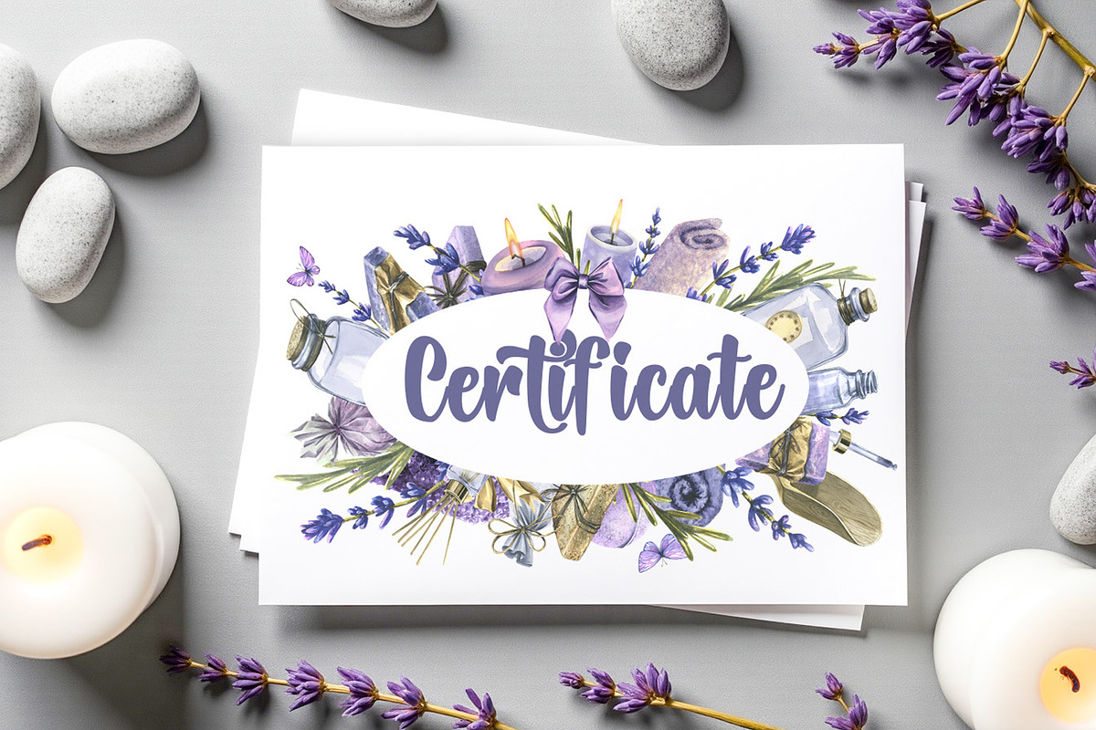Lavender Spa Watercolor Set, an Illustration by NATASHA CHU (Photo 14 of 19)