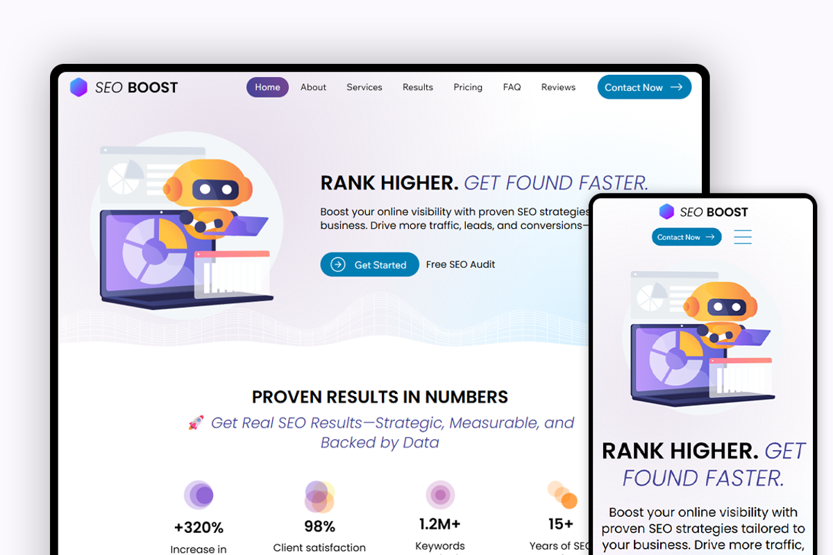 Seo Agency Wix Studio Website preview 8