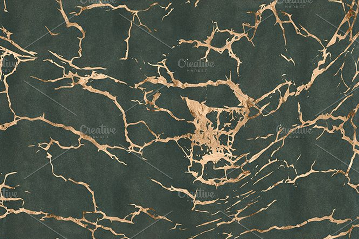 Winter Lichen Watercolor & Gold, a Pattern Graphic by Blixa 6 Studios (Photo 2 of 5)