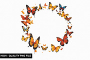 Butterfly Border Clipart Bundle, an Illustration by crative8112 (Thumbnail 2 of 7)