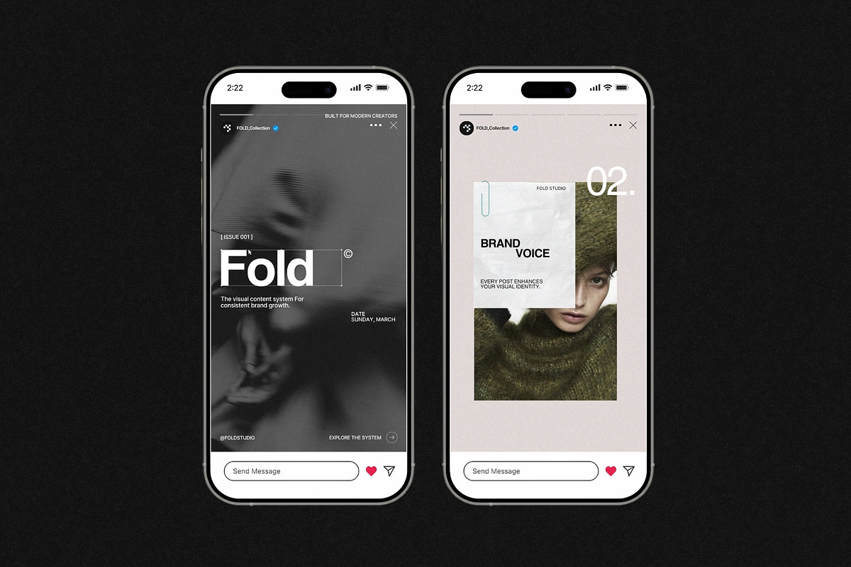 FOLD | Instagram Post & Story (I), a Social Media Template by Pixel Grid (Photo 7 of 10)