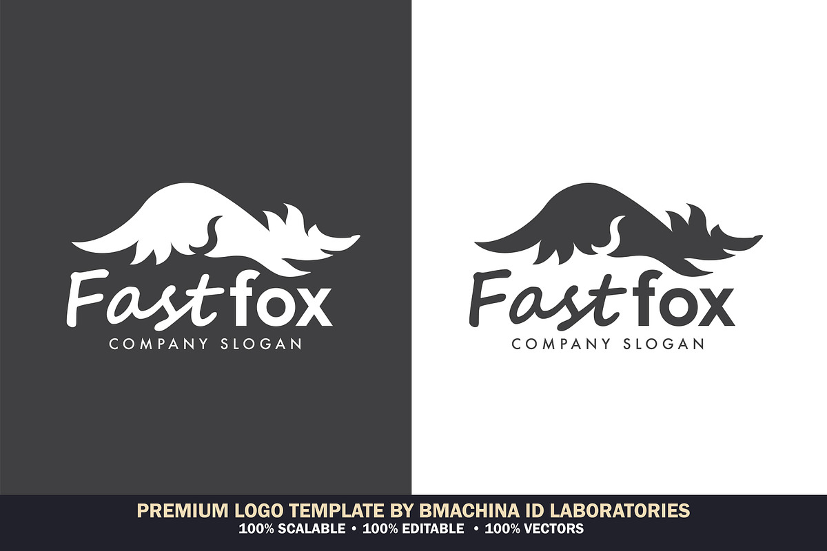 FastFox Logo Template, a Branding & Logo Template by BMACHINA Labs.