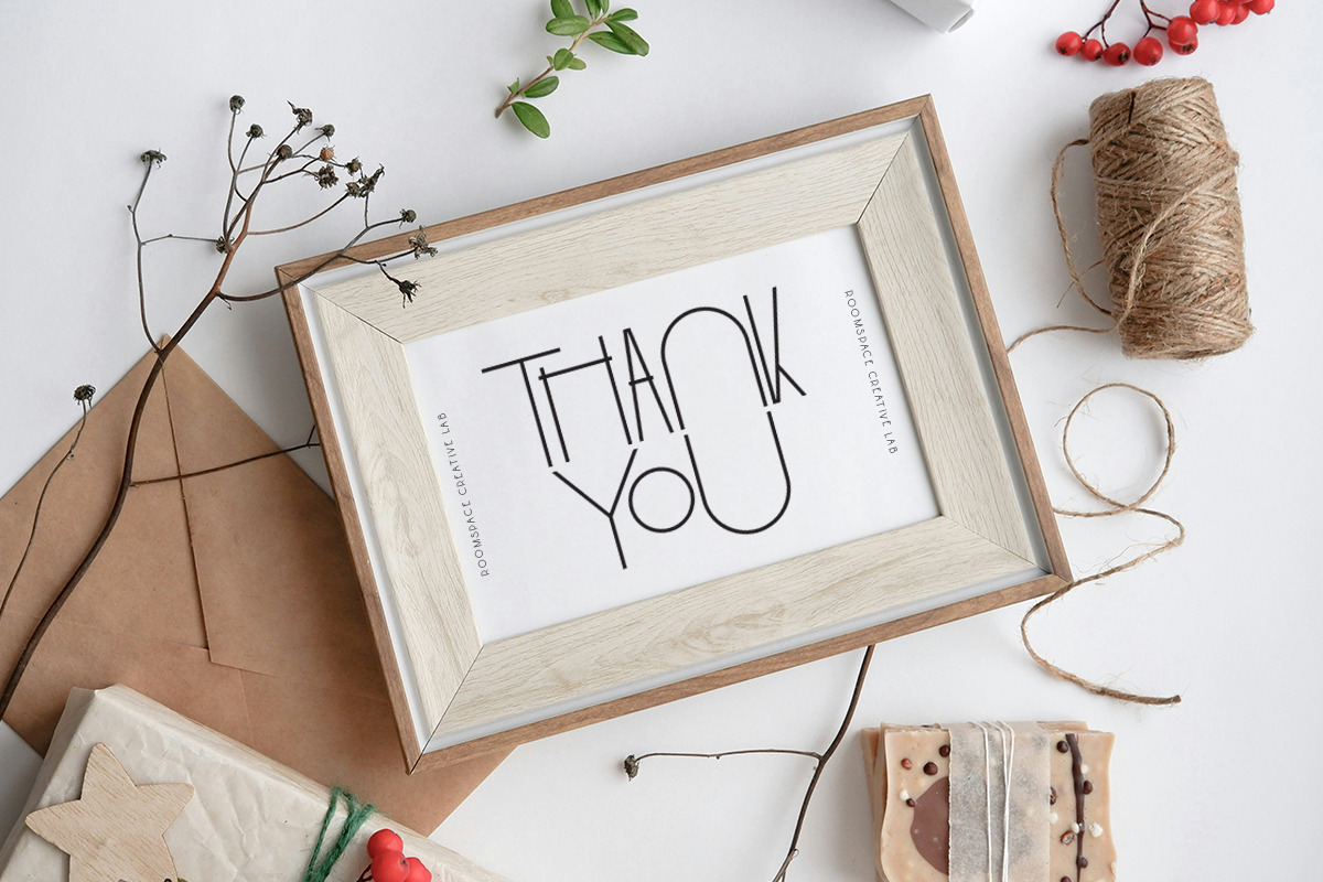 Qmico - Modern Minimal Art Deco Font, a Sans Serif Font by roomspace creative lab (Photo 11 of 11)