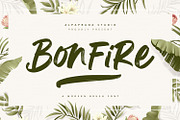 Bonfire - Modern Brush Font, a Handwritten Font by Alpaprana (Thumbnail 1 of 13)
