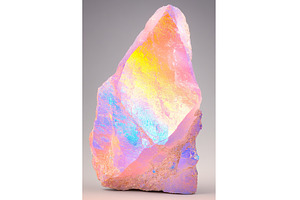 Colorful iridescent crystal with, an Abstract Photo by Lermont51