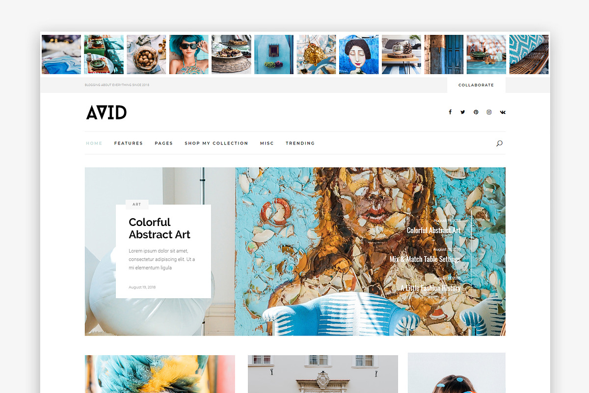 Avid - WordPress Blog Theme, a WordPress Template by PerfectlyThemed
