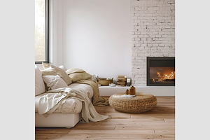 Wall Mockup in Modern Home Interior, an Architecture Photo by GFXCity