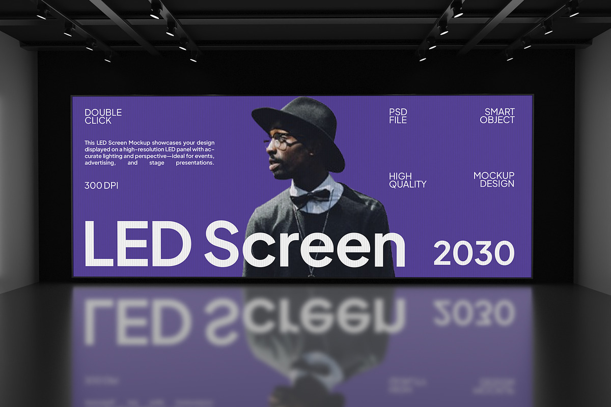 LED Screen Mockup, an Advertising Mockup by Unerispace (Photo 3 of 5)
