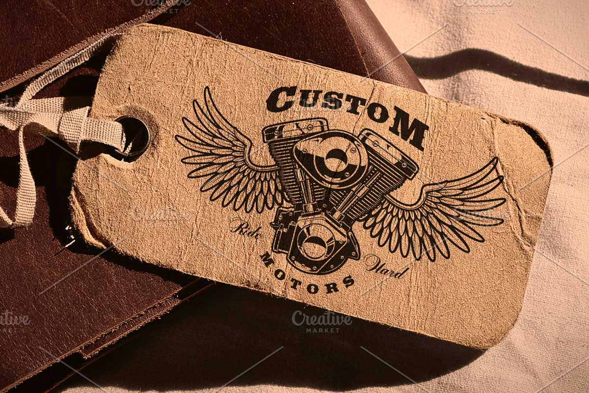 Motorcycle vector design set #1, a Branding & Logo Template by Harry Kasyanov (Photo 6 of 11)