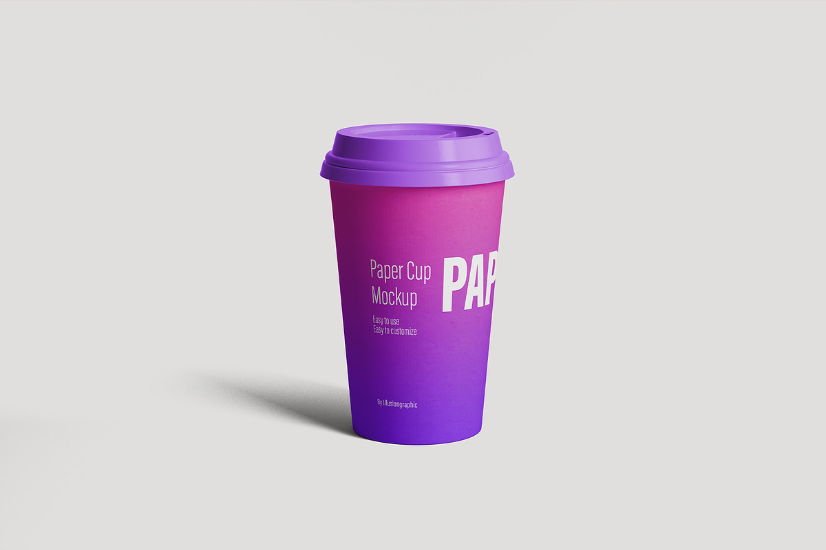 Paper Cup Mockup - 12 Views, a Cups & Container Mockup by Illusiongraphic (Photo 2 of 29)