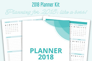 Printable Planner Kit For 2018